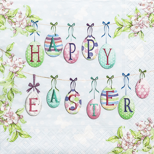 냅킨아트 200405 Happy Easter eggs 냅킨20매 33x33cm 0535