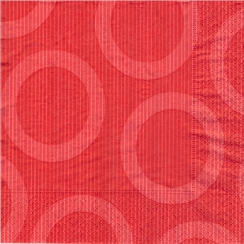 냅킨아트 28202 Circle red  냅킨20매 33x33cm 1008