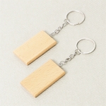 원목 열쇠고리 직사각 2.8x5.3cm 두께7mm 12개입