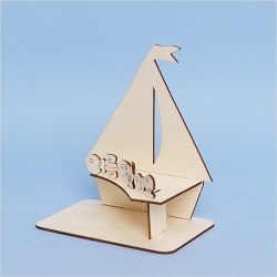 5개입 돛단배 데코판 14.5x16.5cm 두께3mm