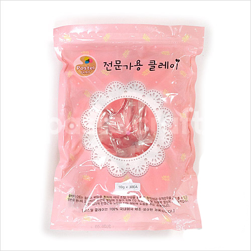 파스텔 클레이 단체수업용 10gx30개 분홍