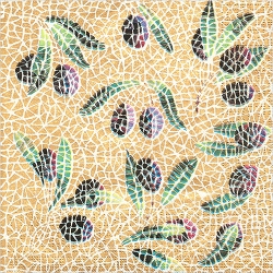 냅킨아트 1332828 Mosaique Olives 냅킨20매 33x33cm 2410