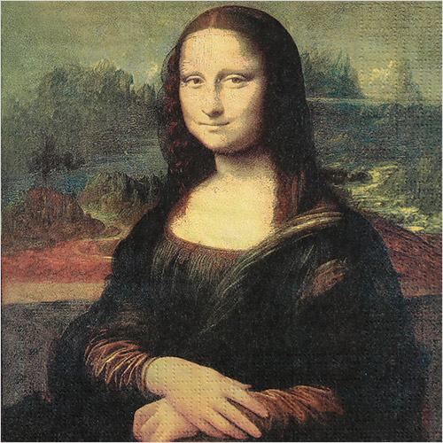 냅킨아트 1333496 Mona Lisa La Gioconda 냅킨20매 33x33cm 2492