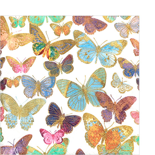 냅킨아트 100687 Golden butterflies 냅킨20매 25x25cm 2549