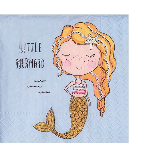 냅킨아트 100697 Little mermaid 냅킨20매 25x25cm 2593