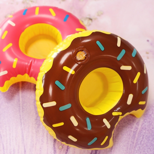 미니 도넛 컵 홀더 튜브 5개입 초코 핑크