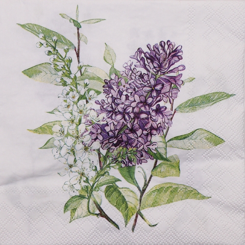 냅킨아트 13314900 Lilac White 냅킨20매 33x33cm