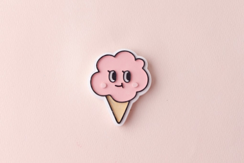 핑크팝콘맛 아이스크림 몰드 - 무쿠무쿠프렌즈 차량용석고방향제 수제몰드