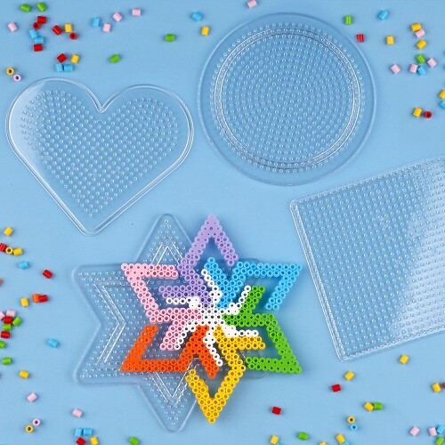 3mm 컬러 비즈 모양판 도형 1개입