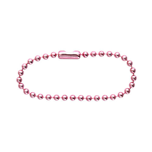 칼라군번줄 2호 핑크11cm 두께2.3mm 10개입