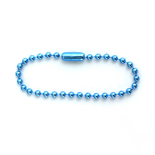 칼라군번줄 8호 파랑11cm 두께2.3mm 10개입