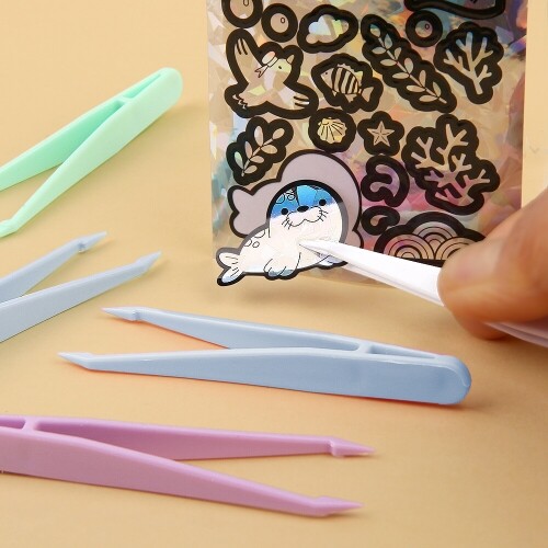 파스텔 칼라 플라스틱 집게 10개입