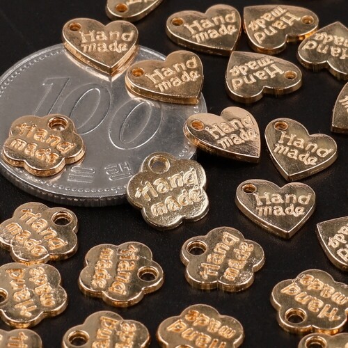 20개입 골드 모양 레터링 펜던트 참 장식