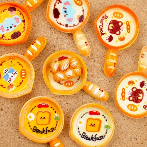 8개입 미니어처 바게트 손잡이 동물 접시