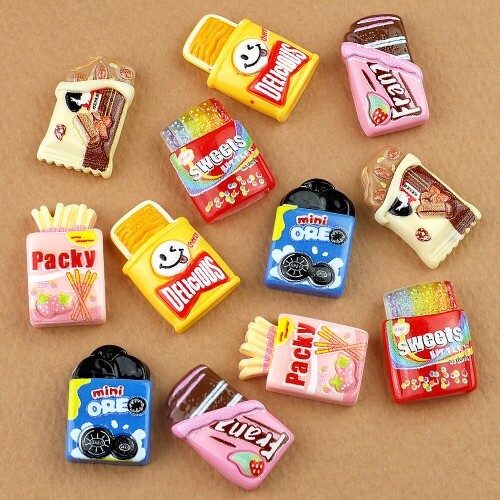 12개입 미니어처 뜯은 과자 젤리 간식