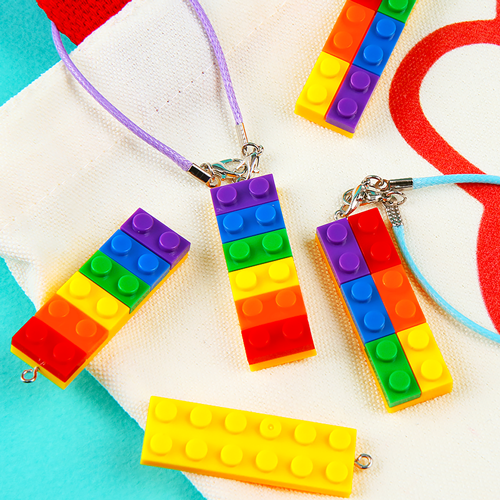 나노 블럭 무지개 빌딩 고리 내맘대로 세트