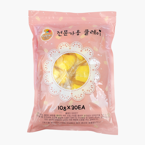 파스텔 클레이 단체수업용 10gx30개 노랑
