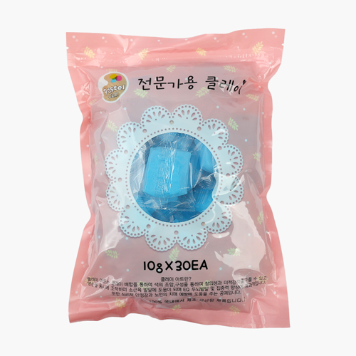 파스텔 클레이 단체수업용 10gx30개 하늘
