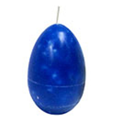 달걀 양초 파랑 4x6.5cm