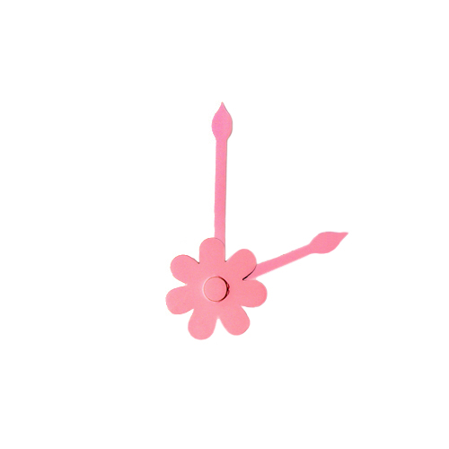 시계 바늘 꽃 핑크 수입 꽃 초침 지름 2.5cm