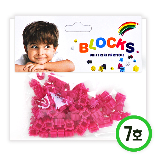 8mm 디폼블럭 소 7호 핫핑크 약 80개입 5봉