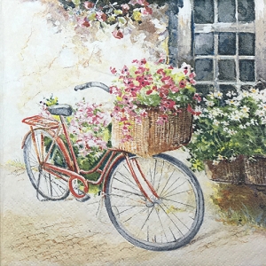 냅킨아트 211503 Flower Bike 33x33cm 0887